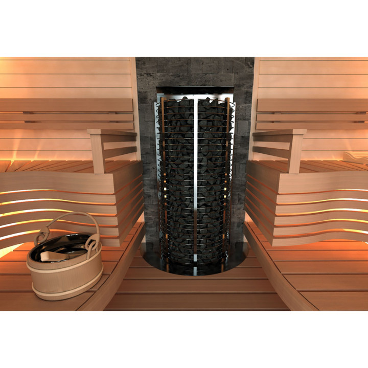 Електрическа печка за сауна – SAWOTEC Tower Wall, без контролен блок 6 kW