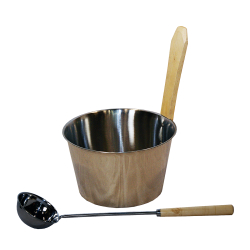 SAUNIA комплект неръждаема стомана 4л  SAUNIA комплект неръждаема стомана 4л