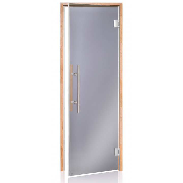 Стъклени врати за сауна AD LUX, 80 x 210, Елша, Сив