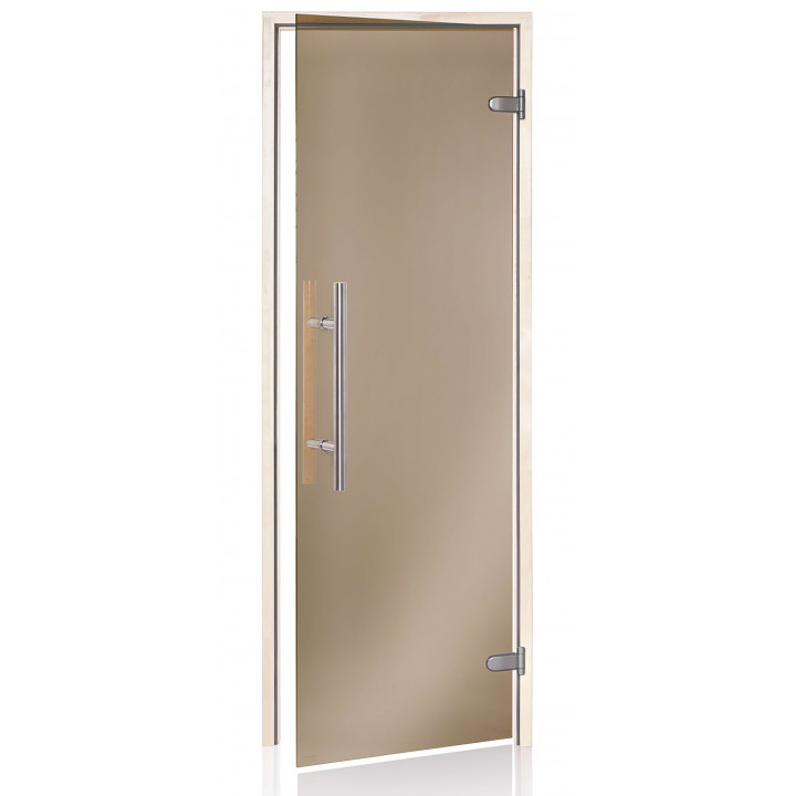 Стъклени врати за сауна AD PREMIUM LIGHT, 80 x 200, Aspen, Bronze