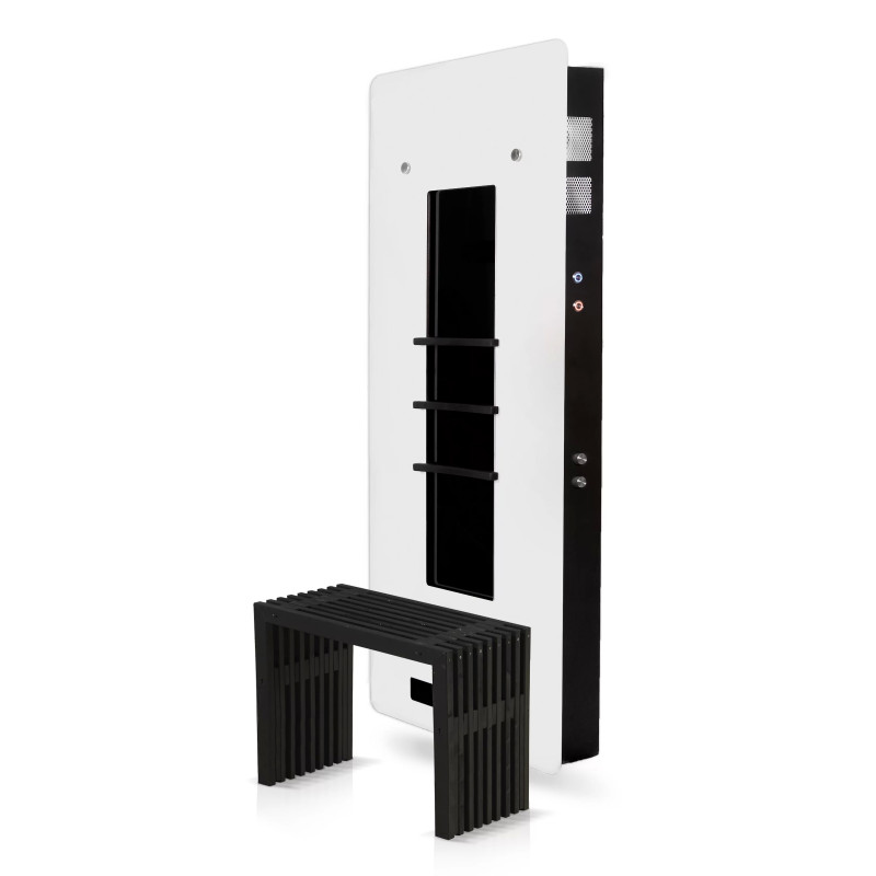 Инфрачервен панел въздух Червен бизнес, бял