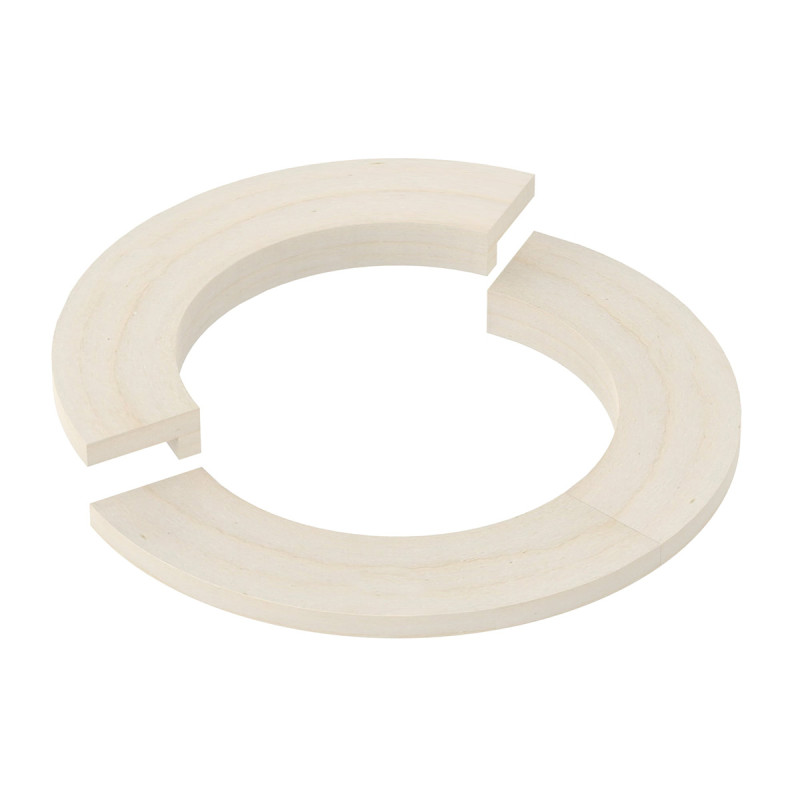 Вграждащ фланец - за кръгъл нагревател SAWOTEC Tower, дървен