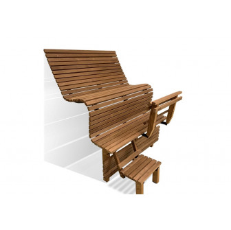 Модулна пейка за сауна ERGONOMIC, Термо трепетлика