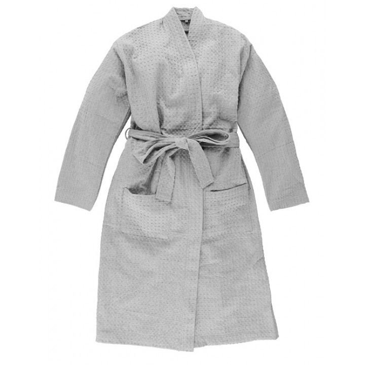 Халат за баня, L / XL, Светло сиво