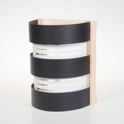 Абажур SAUFLEX, черен, бял 