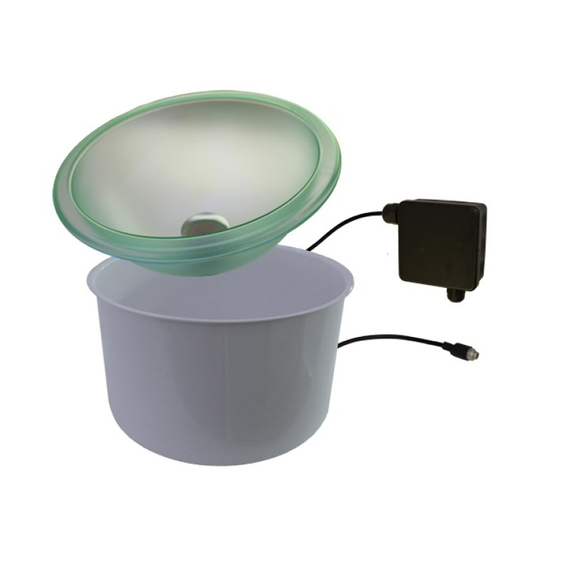 CARIITTI LED светеща купа с изпускателна клапа за вода 5л