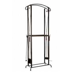 Поставка за дърва за огрев с инструменти  Поставка за дърва за огрев с инструменти