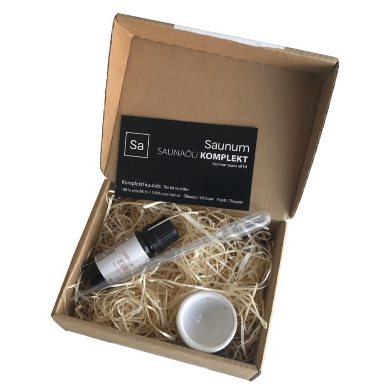 SAUNUM комплект с етерично масло