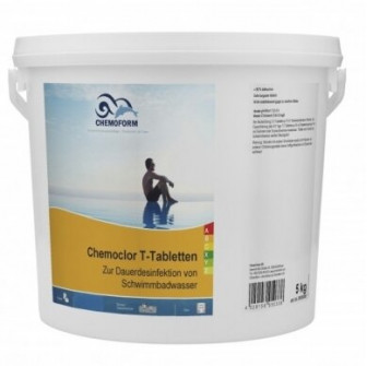 Бавноразтворим хлор CHEMOCLOR T-таблетки 20 г, 5 кг