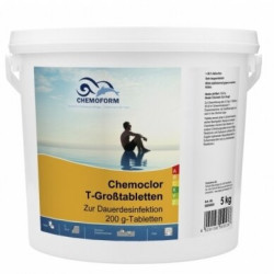 Бавноразтворим хлор CHEMOCLOR T-таблетки 200 г, 5 кг