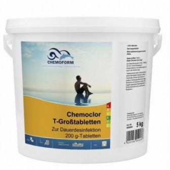 Бавноразтворим хлор CHEMOCLOR T-таблетки 200 г, 5 кг