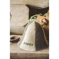 Шапка за сауна - SAUNA, раирана  Шапка за сауна - SAUNA, раирана