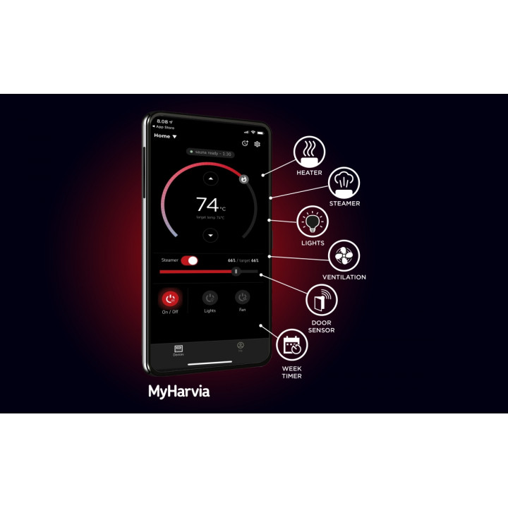 Електрическа печка за сауна - HARVIA Xenio Combi CX110C WiFi