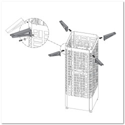 Монтажни скоби за корпуса на фурната EOS Edge 