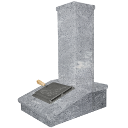 Каменно покритие на комина, сапунен камък, 790 мм  Каменно покритие на комина, сапунен камък, 790 мм