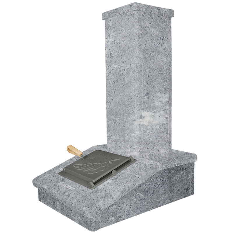 Каменно покритие на комина, сапунен камък, 790 мм