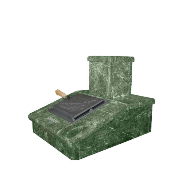 Каменно покритие на комина, серпентина, 290 мм