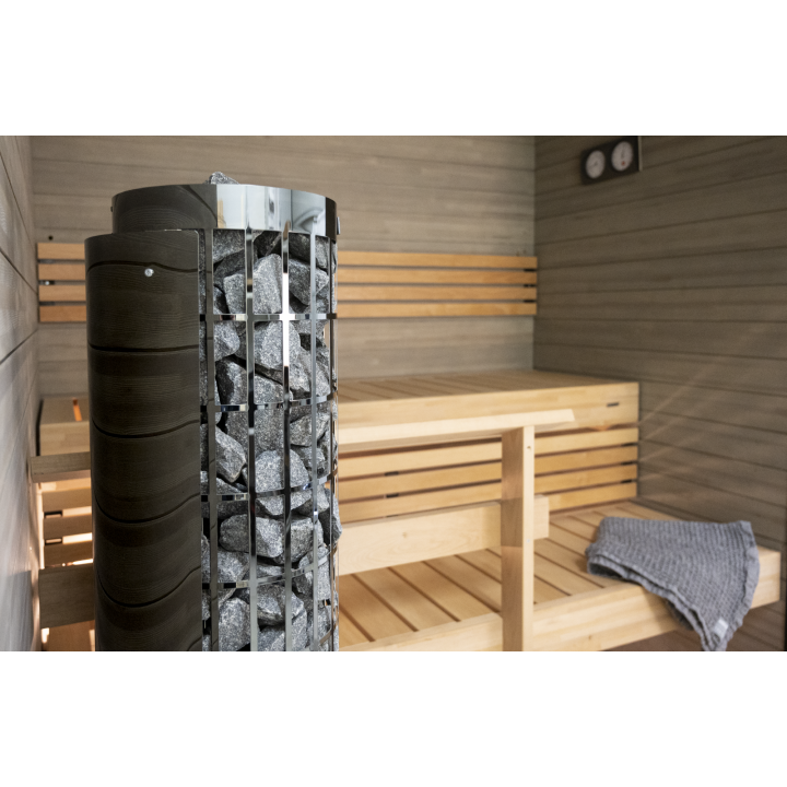 Електрическа печка за сауна - HARVIA Cilindro Black Steel PC66 6,6 kW
