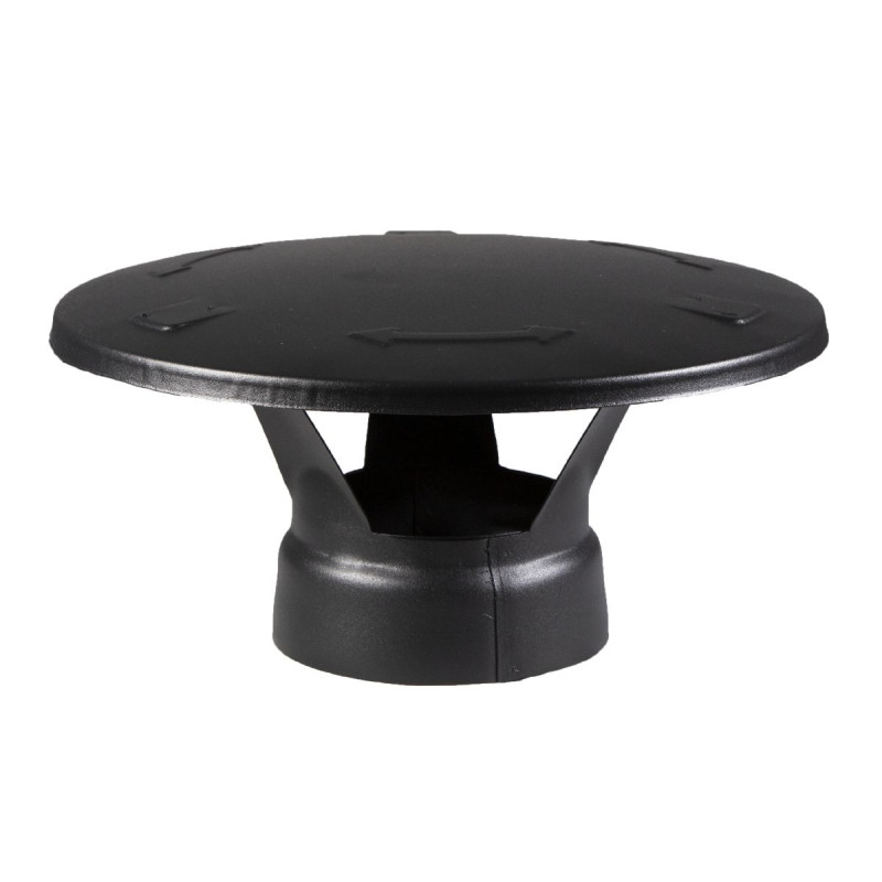 Резервна част за нагреватели стоманен комин HARVIA - Дъждопад, черен