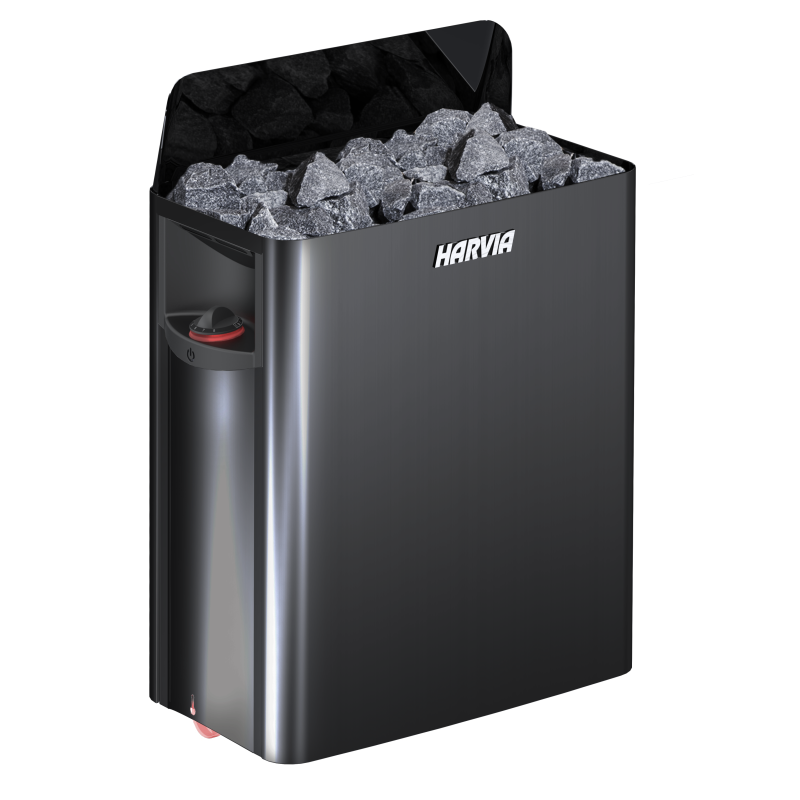 Електрическа печка за сауна - HARVIA The Wall Black Steel SW80 8 kW