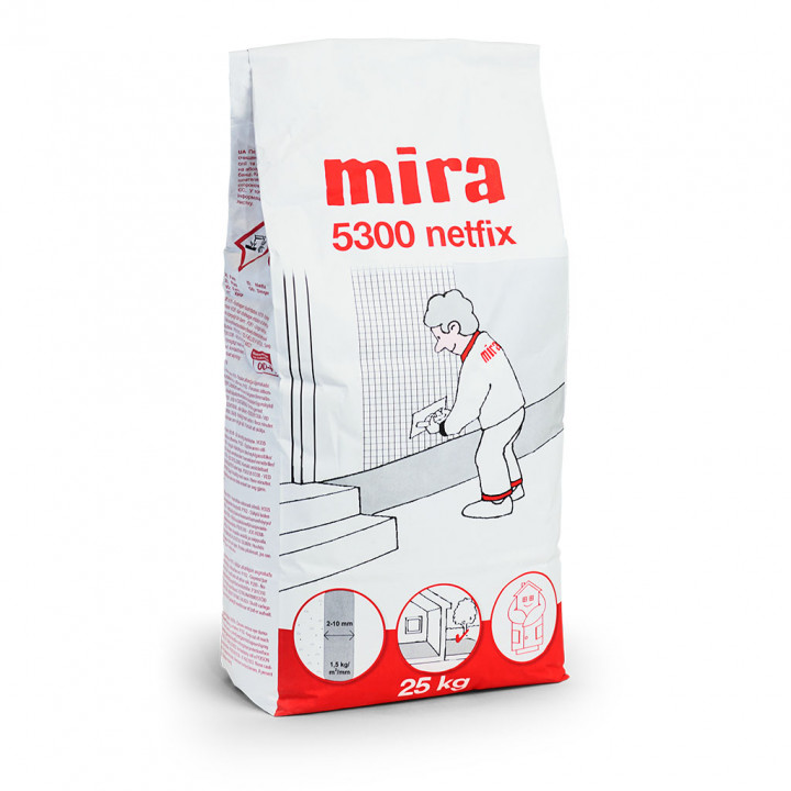 Армирана лепилно-армираща мазилка MIRA 5300 Netfix