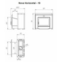 Печка за сауна на дърва - NOVA HORIZONTAL 26 - 6