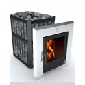Печка за сауна на дърва - NOVA PANORAMA 18 с мрежа - 0