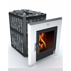 Печка за сауна на дърва - NOVA PANORAMA 26 с мрежа  Печка за сауна на дърва - NOVA PANORAMA 26 с мрежа