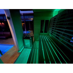 SAUFLEX RGB LED ПРОЖЕКТОР, С УПРАВЛЕНИЕ 