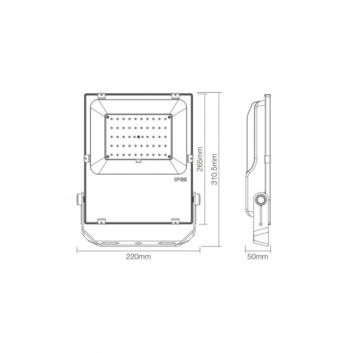 SAUFLEX RGB LED ПРОЖЕКТОР, С УПРАВЛЯВАЩ БЛОК, 50W