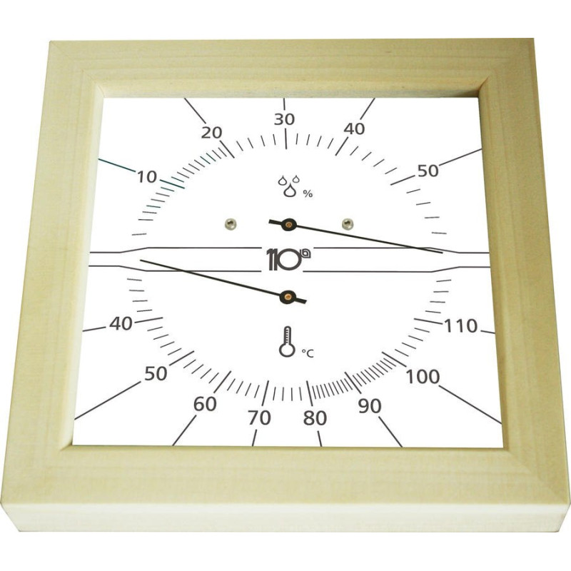 Термохигрометър Sentiotec квадрат, бял