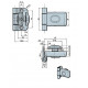 Панти ABLOY за врати за парна сауна, бронз ABLFL65