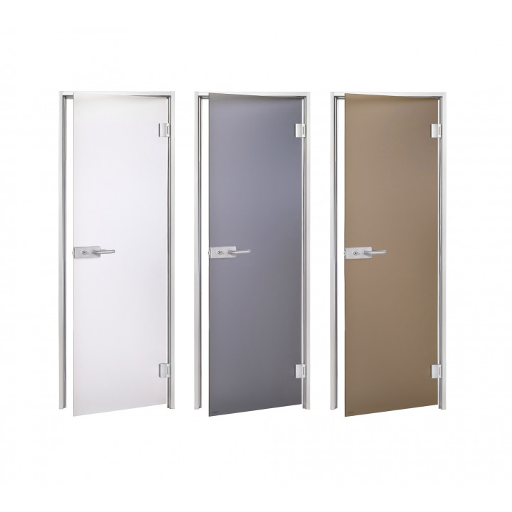 Стъклени врати за сауна AD DORADO, Матово стъкло, 90 x 210, Бронзов мат