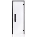 AD стъклена врата за сауна, черна рамка - 1