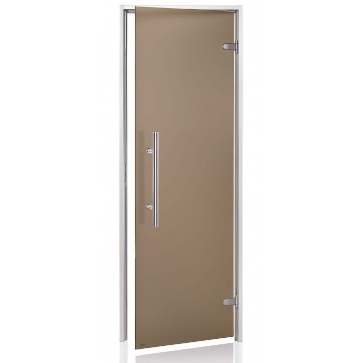 Стъклени врати AD LIGHT за парна сауна, матово стъкло, 70 x 190, матов бронз