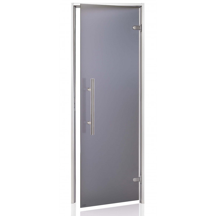 Стъклени врати AD LIGHT за парна сауна, Матово стъкло, 70 x 190, Матово сиво