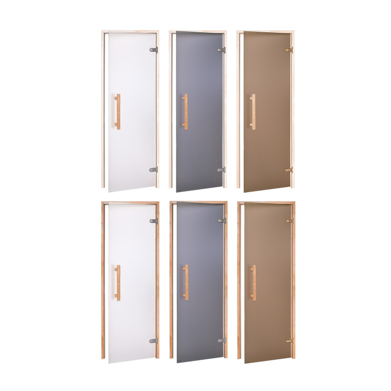 AD NATURAL стъклени врати за сауна, Матово стъкло