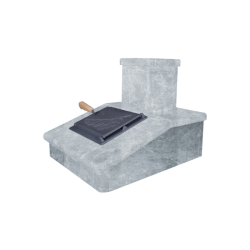 Каменно покритие на комина, талкохлорит, 290 мм  Каменно покритие на комина, талкохлорит, 290 мм