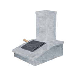 Каменно покритие на комина, талкохлорит, 540 мм  Каменно покритие на комина, талкохлорит, 540 мм