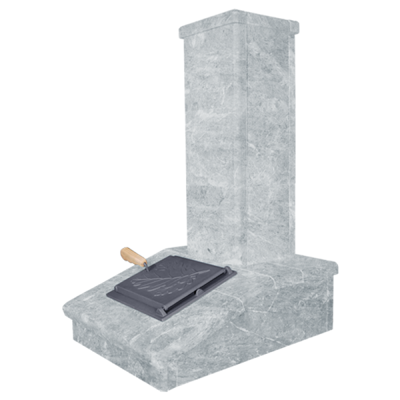 Каменно покритие на комина, талкохлорит, 790 мм Каменно покритие на комина, талкохлорит, 790 мм