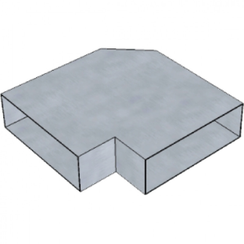 Коляно плоско 5F15/90