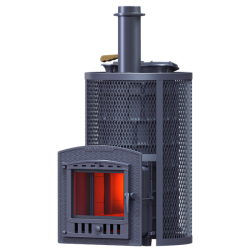 Печка за сауна на дърва GEFEST - AVANGARD ZK 40 (P2) Ураган в кръгла решетка 