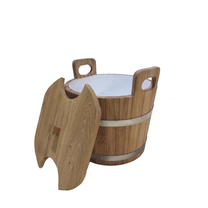 Дъбова купа с капак, 24 л