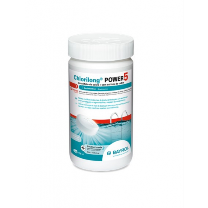 Бавноразтворими хлорни таблетки Chlorilong Power 5, 1,25 кг
