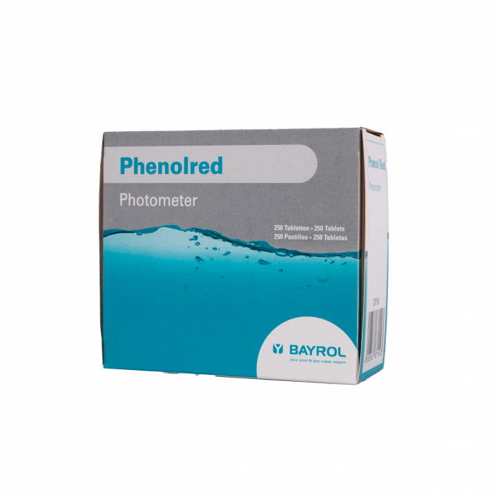 Таблетки за тестване на вода за фотометър Phenolred, определяне на pH, 10 таблетки