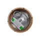 BIRRA LED кръгла лампа за сауна, тъмна - светла