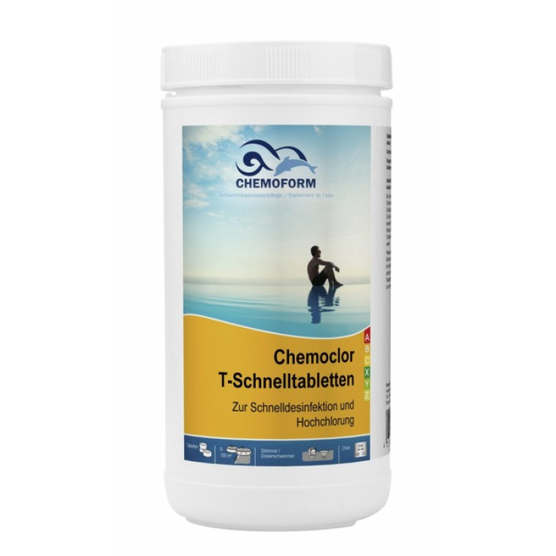 Бързоразтворими хлорни таблетки CHEMOCLOR, 1 кг