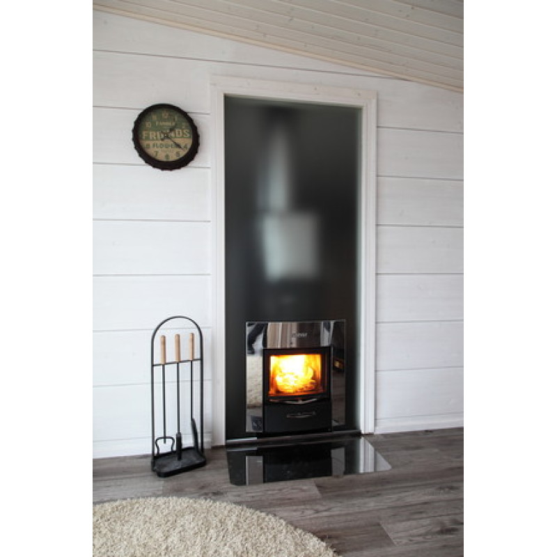 HARVIA Duo стъклена стена 9 x 19, включително рамка, алуминиево сиво