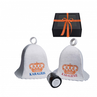 Подаръчен комплект в подаръчна кутия LIGHT KINGS. Капачки и кристали ментол