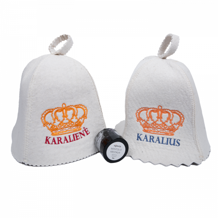 Подаръчен комплект в подаръчна кутия LIGHT KINGS. Капачки и кристали ментол